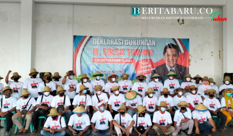 Komunitas Petani Tuban Gelorakan Dukungan Erick Thohir Presiden 2024