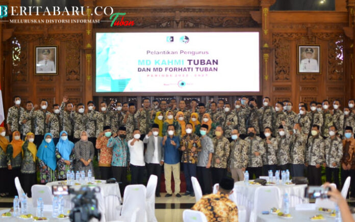 Pelantikan KAHMI dan FORHATI Tuban Periode 2022-2027 Dibanjiri Karangan Bunga