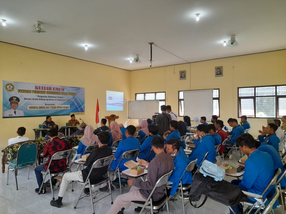 Wabup Riyadi Jadi Narasumber Kuliah Umum Agribisnis di Universitas Sunan Bonang Tuban