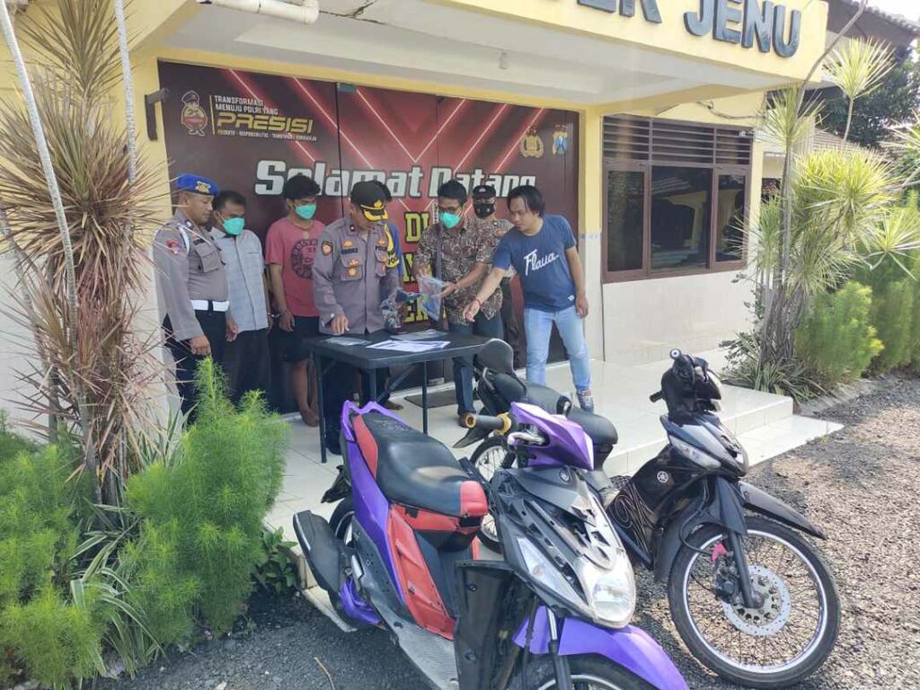 Polsek Jenu Berhasil Meringkus Pencuri Motor Milik Jemaah Salat Jumat di Beji