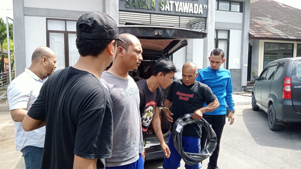 Satreskrim Polres Tuban Tangkap Pencuri Kabel di SIG, Salah Satu Tersangkanya Security