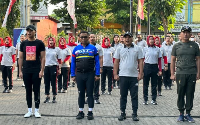 Kolaborasi Bank Jatim Bersama BNNK Serta Pemkab Tuban Gelar Gowes dan Senam Bersinar