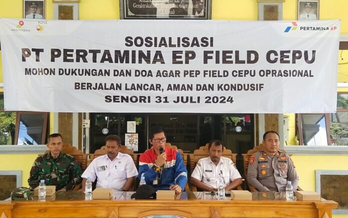 PT. Pertamina EP Cepu Field Lakukan Sosialisasi di Kecamatan Senori, Tuban