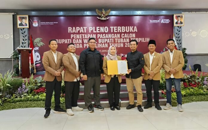 Lindra dan Paslon 01 Kompak Tidak Hadir di Penetapan Calon Bupati Dan Wakil Bupati Tuban