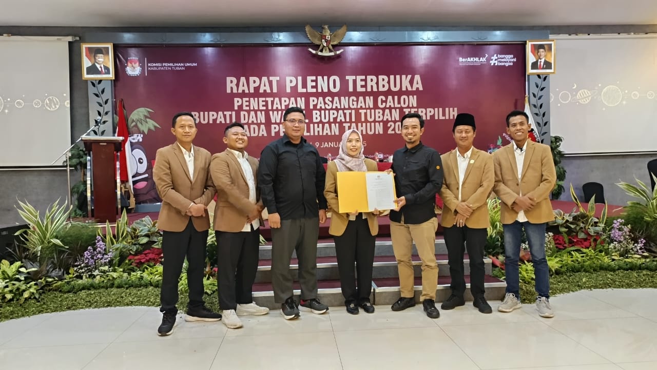 Lindra dan Paslon 01 Kompak Tidak Hadir di Penetapan Calon Bupati Dan Wakil Bupati Tuban