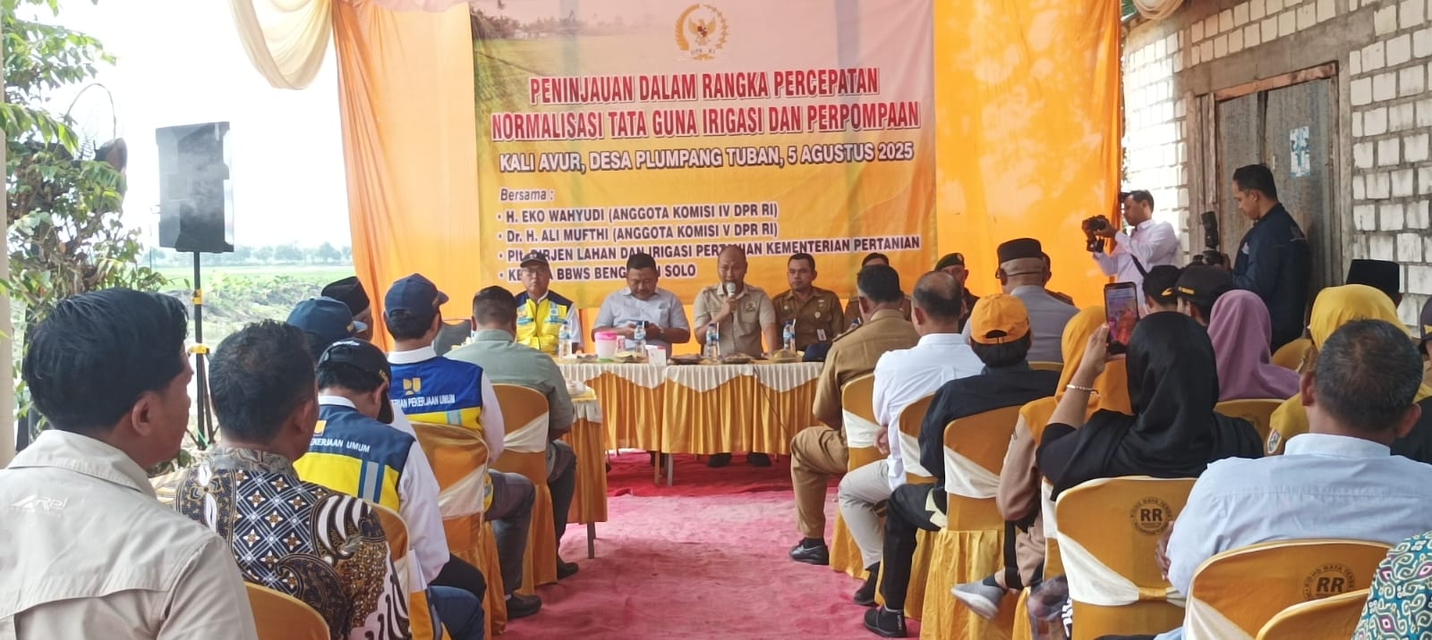 Komisi IV DPR RI Dorong Percepatan Normalisasi Tata Guna Irigasi Kali Avur Tuban