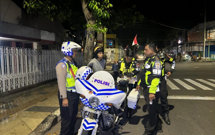 Gelar Giat Patroli Hunting Sistem, Satlantas Polres Tuban Amankan 20 Motor Brong