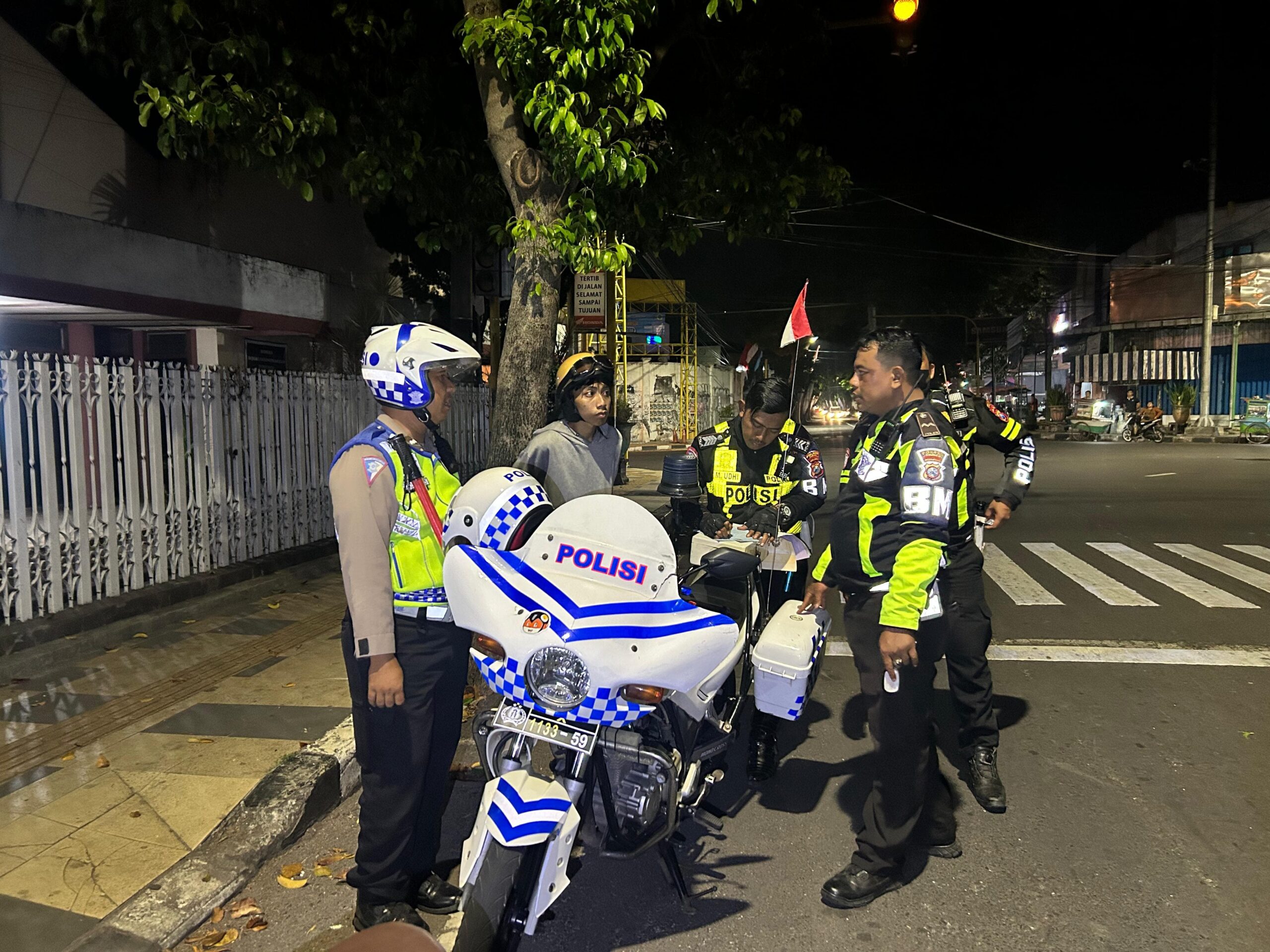 Gelar Giat Patroli Hunting Sistem, Satlantas Polres Tuban Amankan 20 Motor Brong