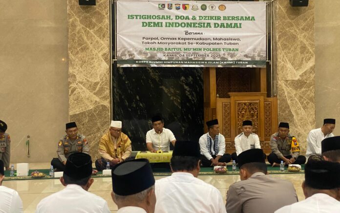 Merajut Persatuan, KAHMI Tuban Gelar Istighosah Bersama Polri dan Ormas Demi Indonesia Damai