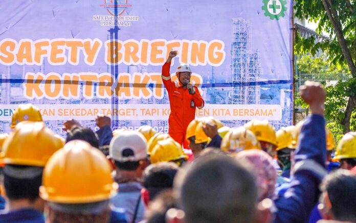 Peduli Keselamatan Kerja, TPPI Tuban Gelar Safety Briefing Bersama Puluhan Kontraktor