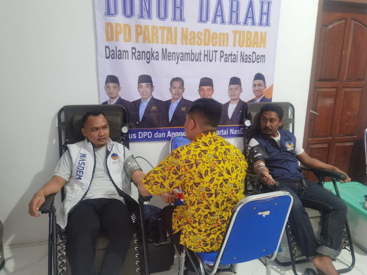 Peringati HUT 14, NasDem Tuban Ajak Kader Gelar Aksi Sosial Donor Darah