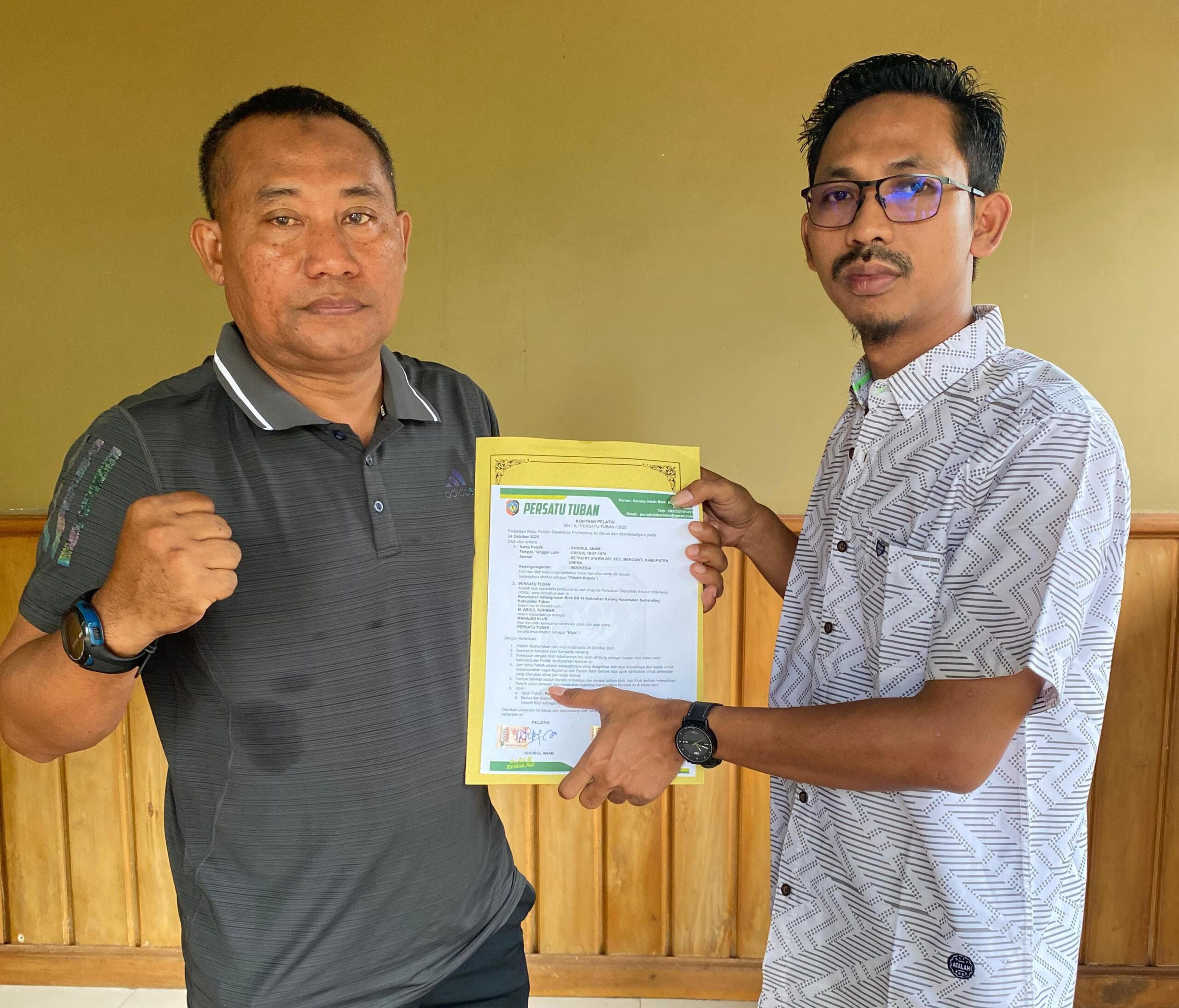 Khoirul Anam Ditunjuk Jadi Pelatih Kepala, Manager Persatu: Kita Pilih Yang Sudah Teruji